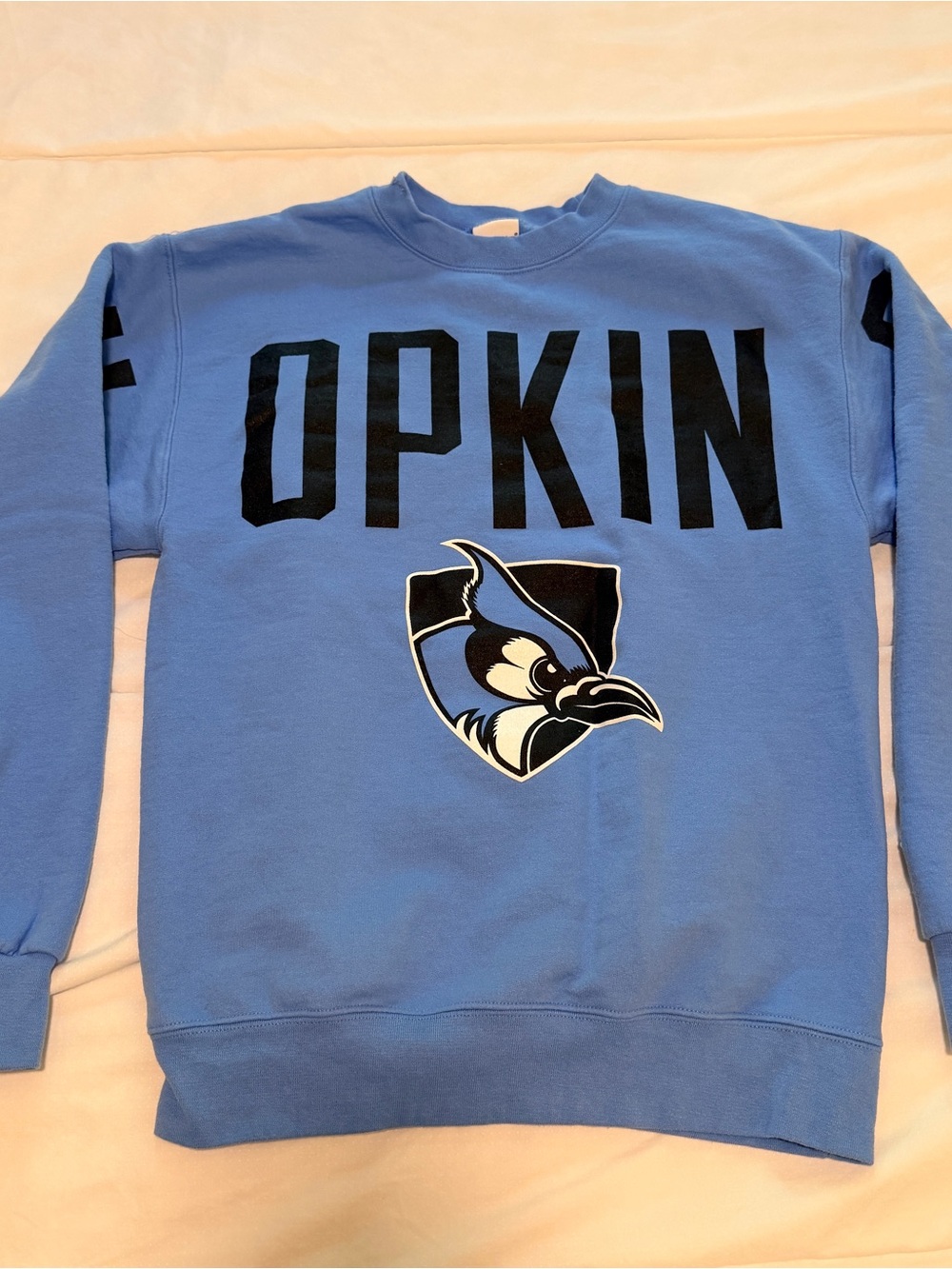 Johns Hopkins Blue Graphic Crewneck Sweatshirt Johns-Hopkins Jhu John Hopkins